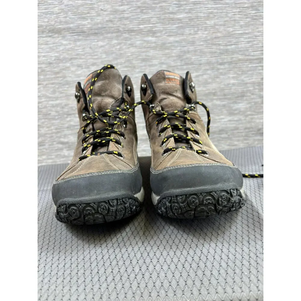 Dunham Boots Mens Size 15D Brown Leather Waterproof Snow Hiking Slip Resistant